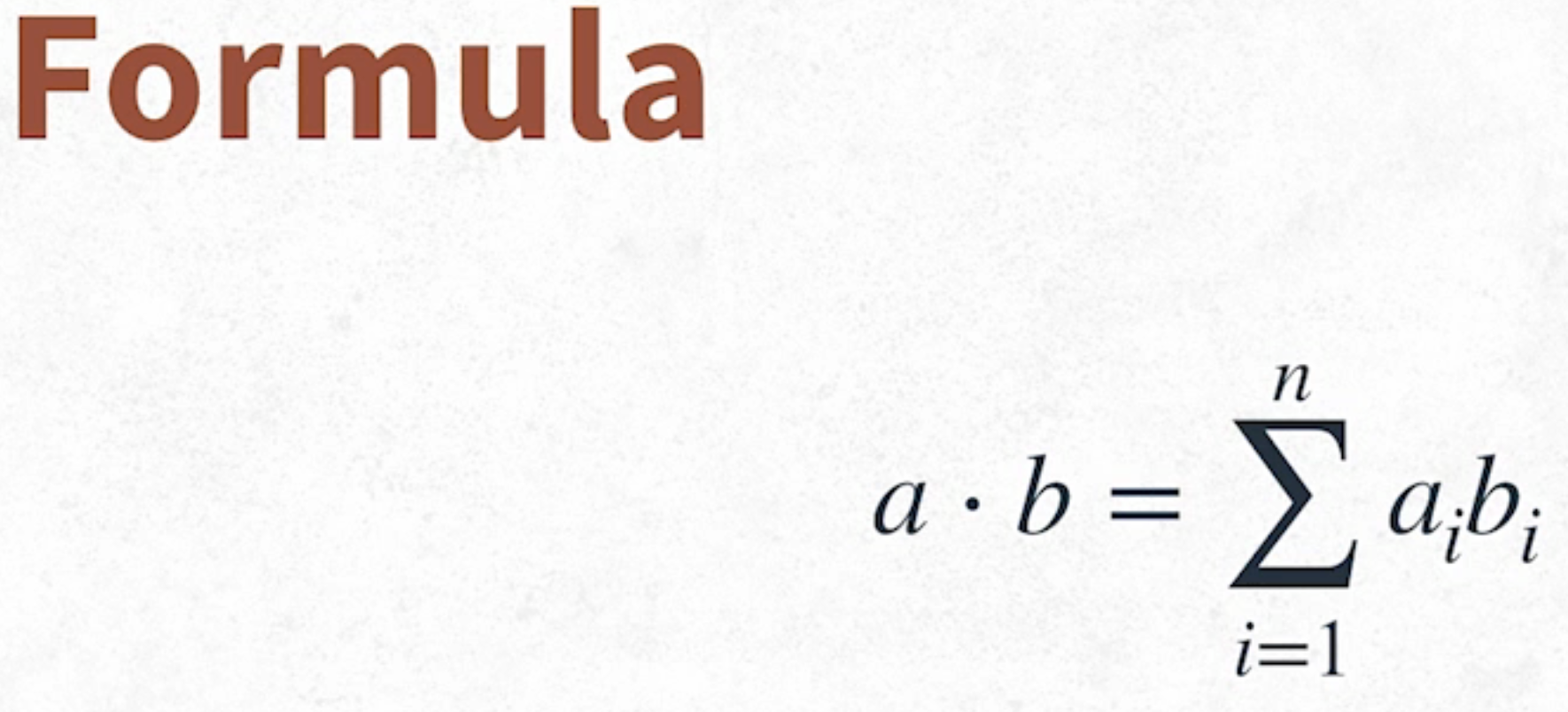 Dot Notation Formula